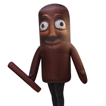 Tung Tung Tung Costume Tung Sahur Costume Inflatable Suit Adults Kids Halloween Outfit Becostume